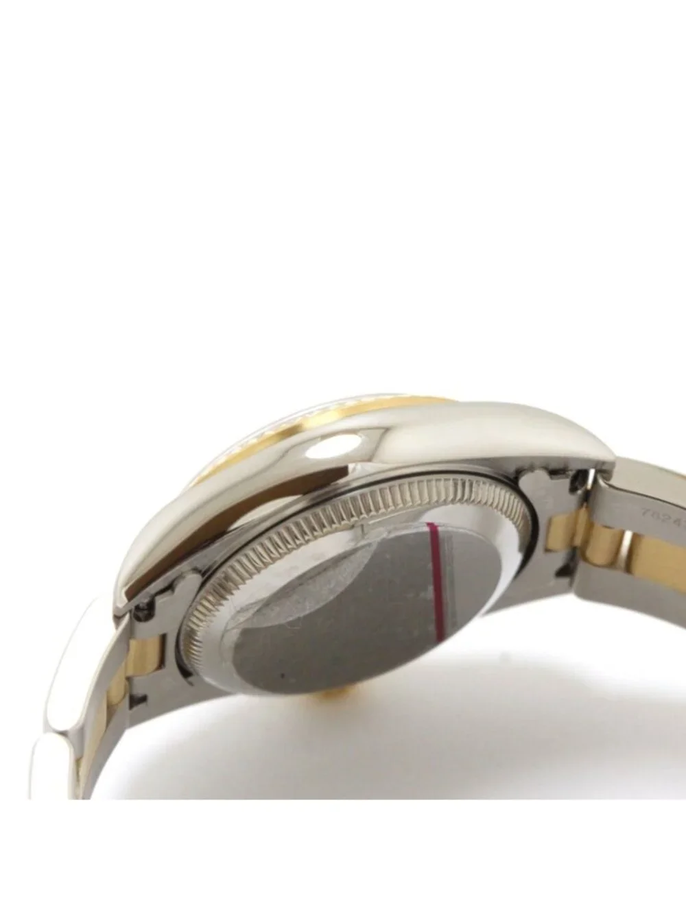 Rolex Oyster Perpetual 24 Watch 18k Yellow Gold SS Stainless Steel Navy Dial
